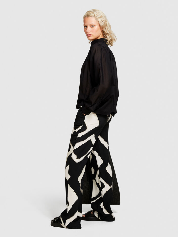 Oversized blouse - women's blouses - Black | Sisley image number 2